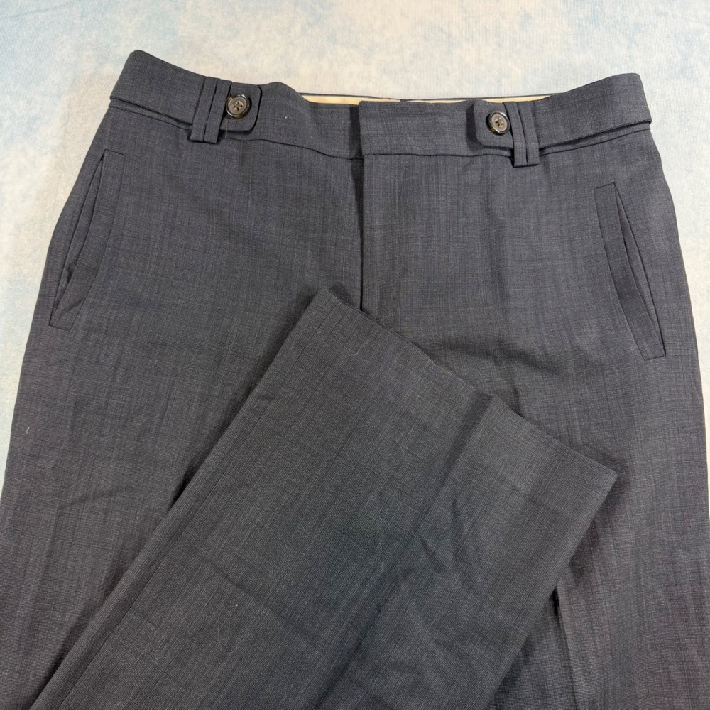 Banana Republic Wool Blend Jackson Fit Women 14L Charcoal Grey Excellent Stretch